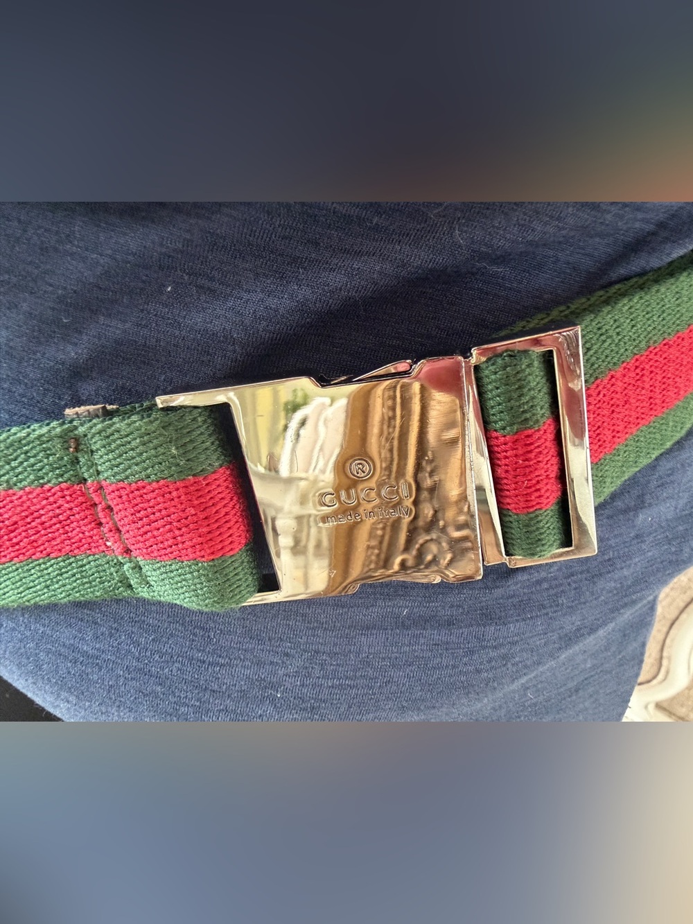 Gucci Beige and Brown GG Canvas Shoulder/waist Bag with Dark Brown Leather Flap - Picture 6 of 11